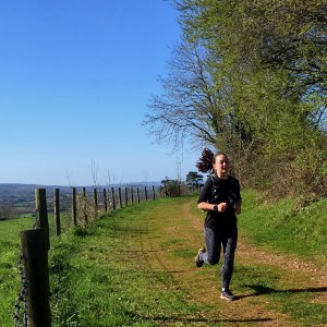 Running at a trail Trust 10 Event